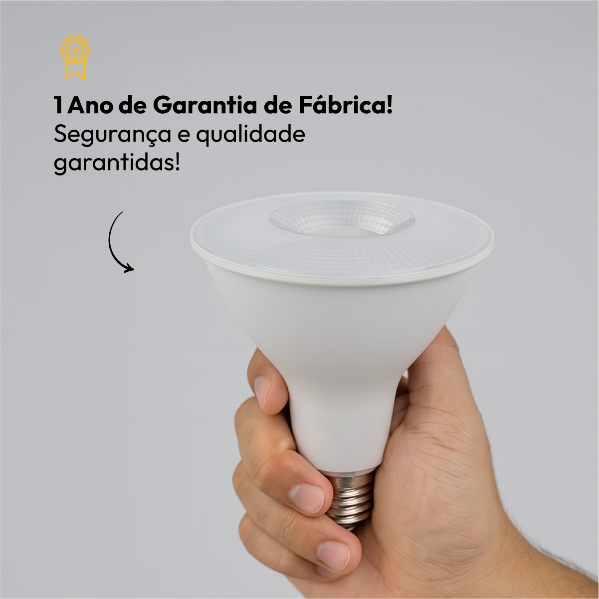 Lâmpada Led Par38 14w 2700k Branco Quente E27 Branco Alut