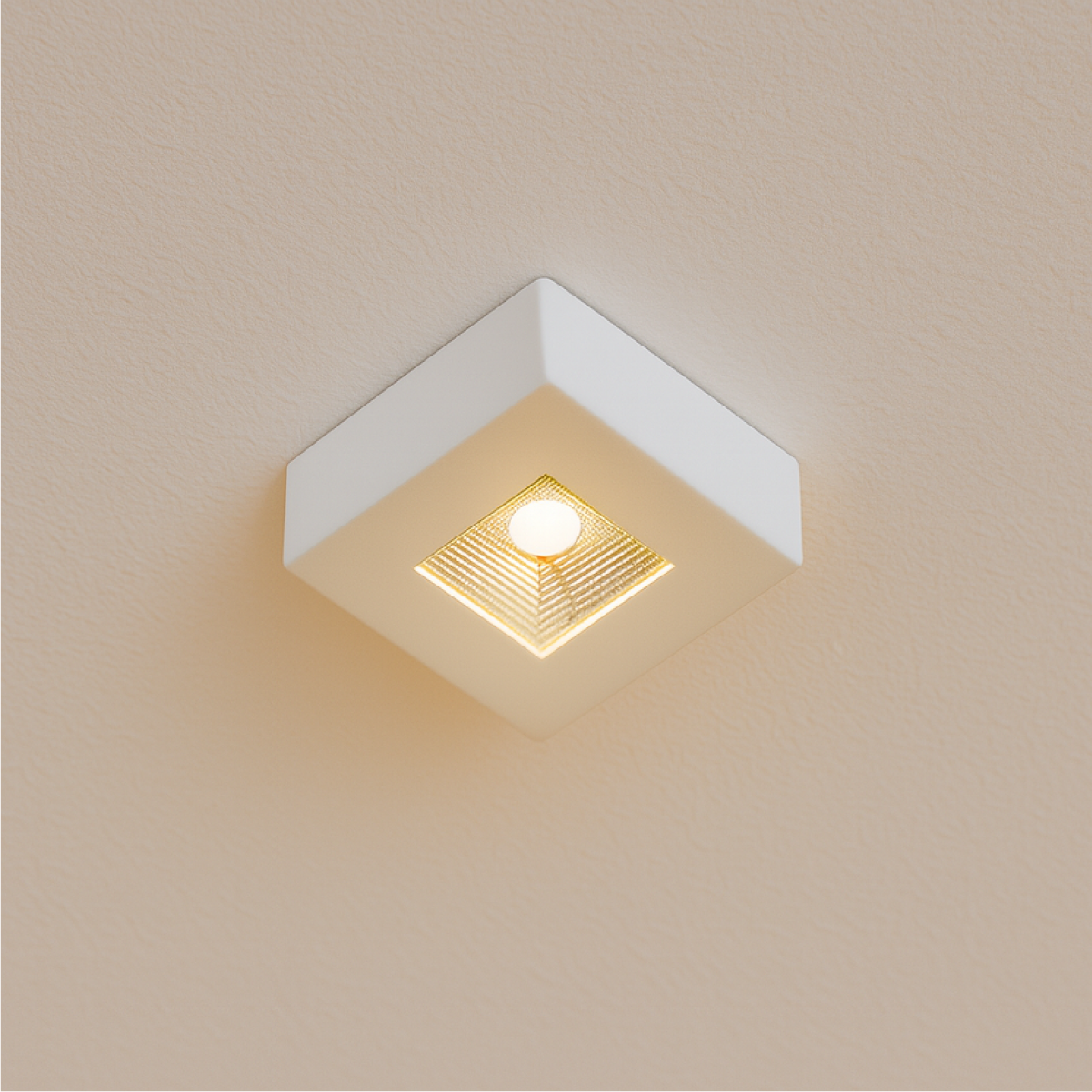 Spot Led Beiral 5w 3000k 7.5Cm Quadrado Branco Alut