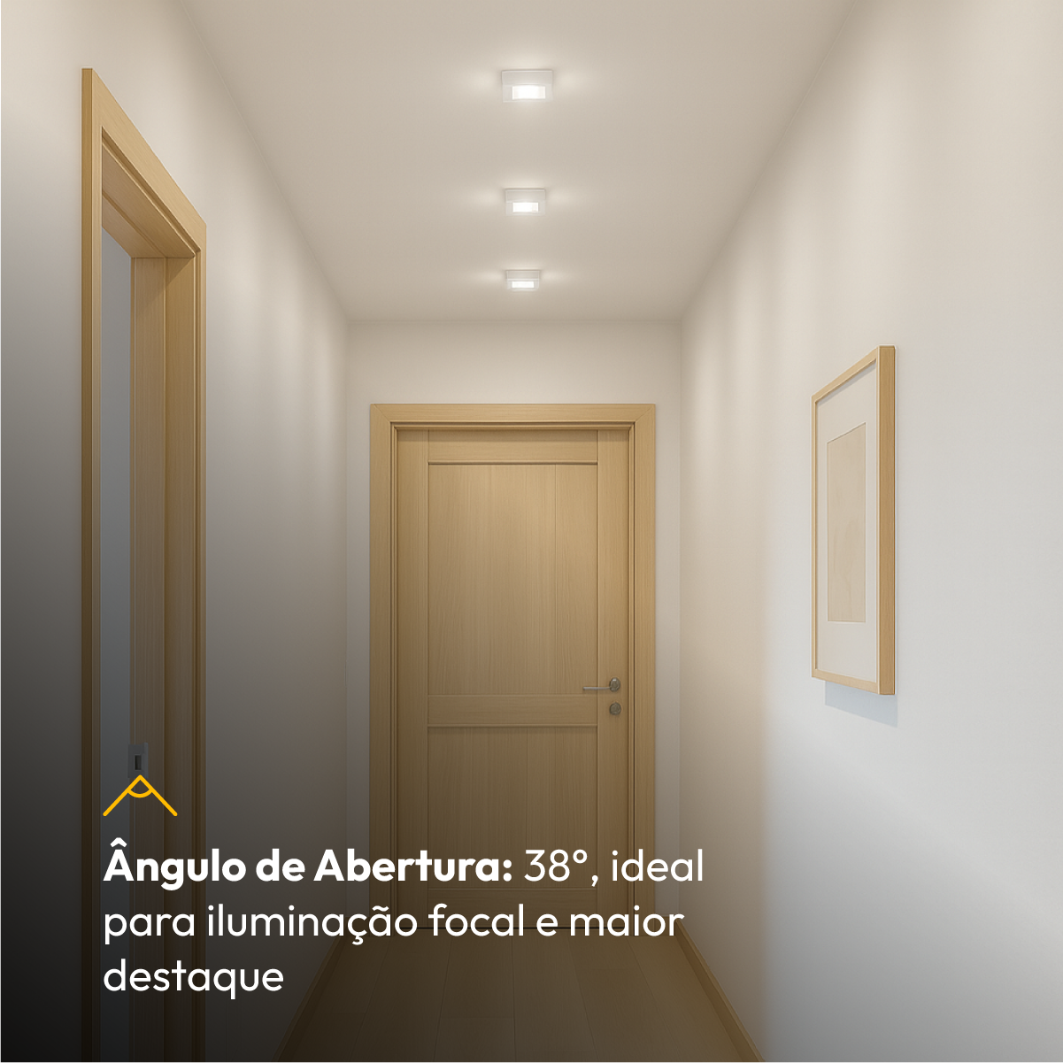 Spot Led Beiral 5w 4000k 7.5Cm Quadrado Branco Alut