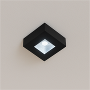 Spot Led Beiral 5w 6500k 7.5Cm Quadrado Preto Alut