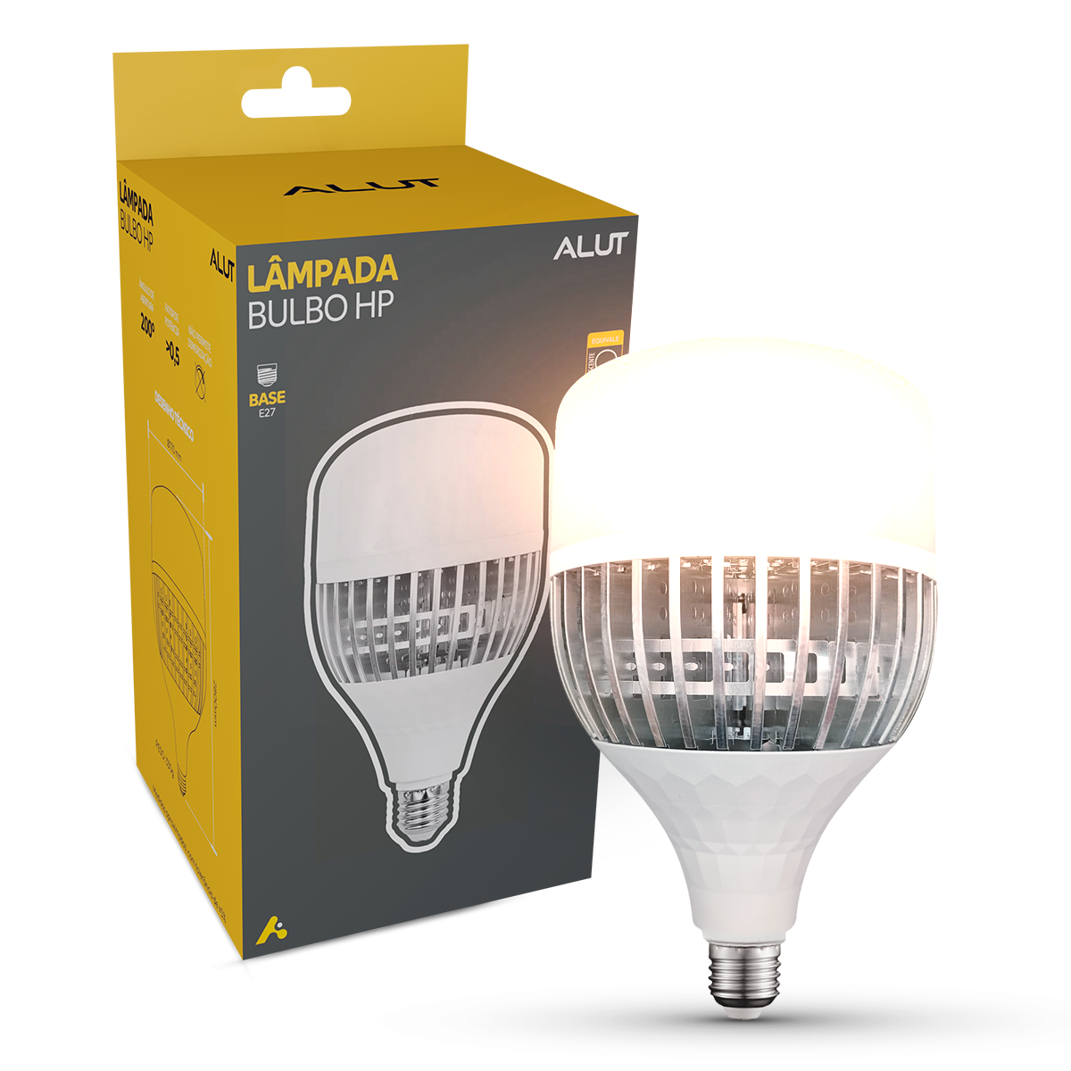 Lâmpada Led Bulbo Hp 100w 3000k E27 Bivolt Alut