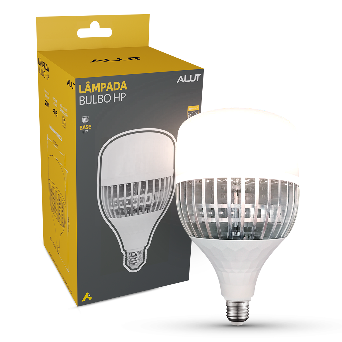 Lampada Led Bulbo Hp 100w 4000k Branco Neutro E27 110v/220v Bivolt Alut