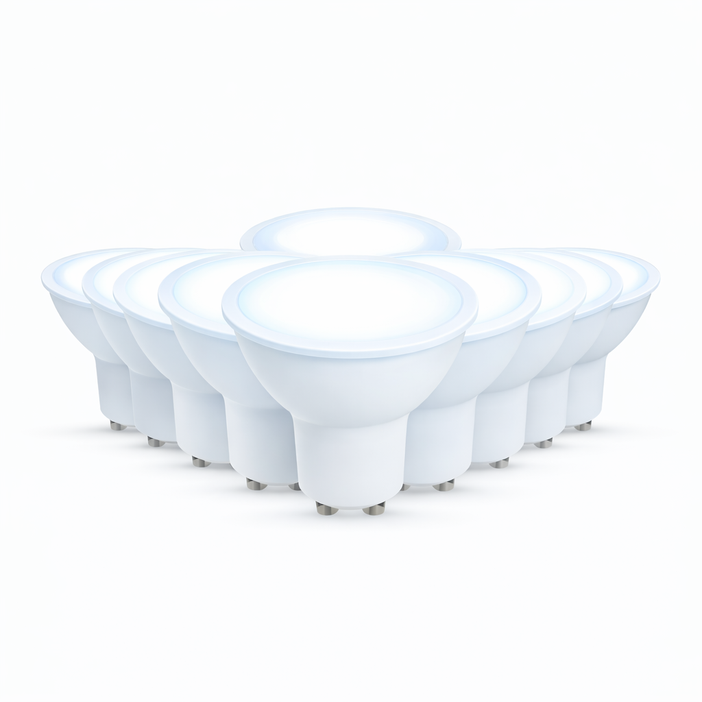 Kit 10 Lampada Led Dicróica MR16 8w 6500k Branco Frio GU10 110v/220v Branco Alut By Avant