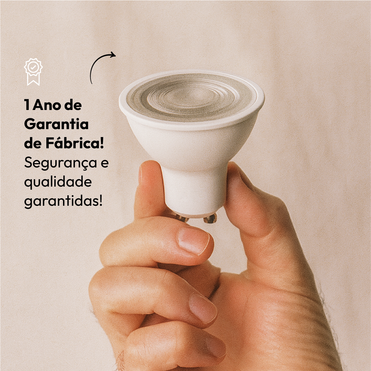 Kit 10 Lampada Led Dicróica MR16 8w 6500k Branco Frio GU10 110v/220v Branco Alut By Avant