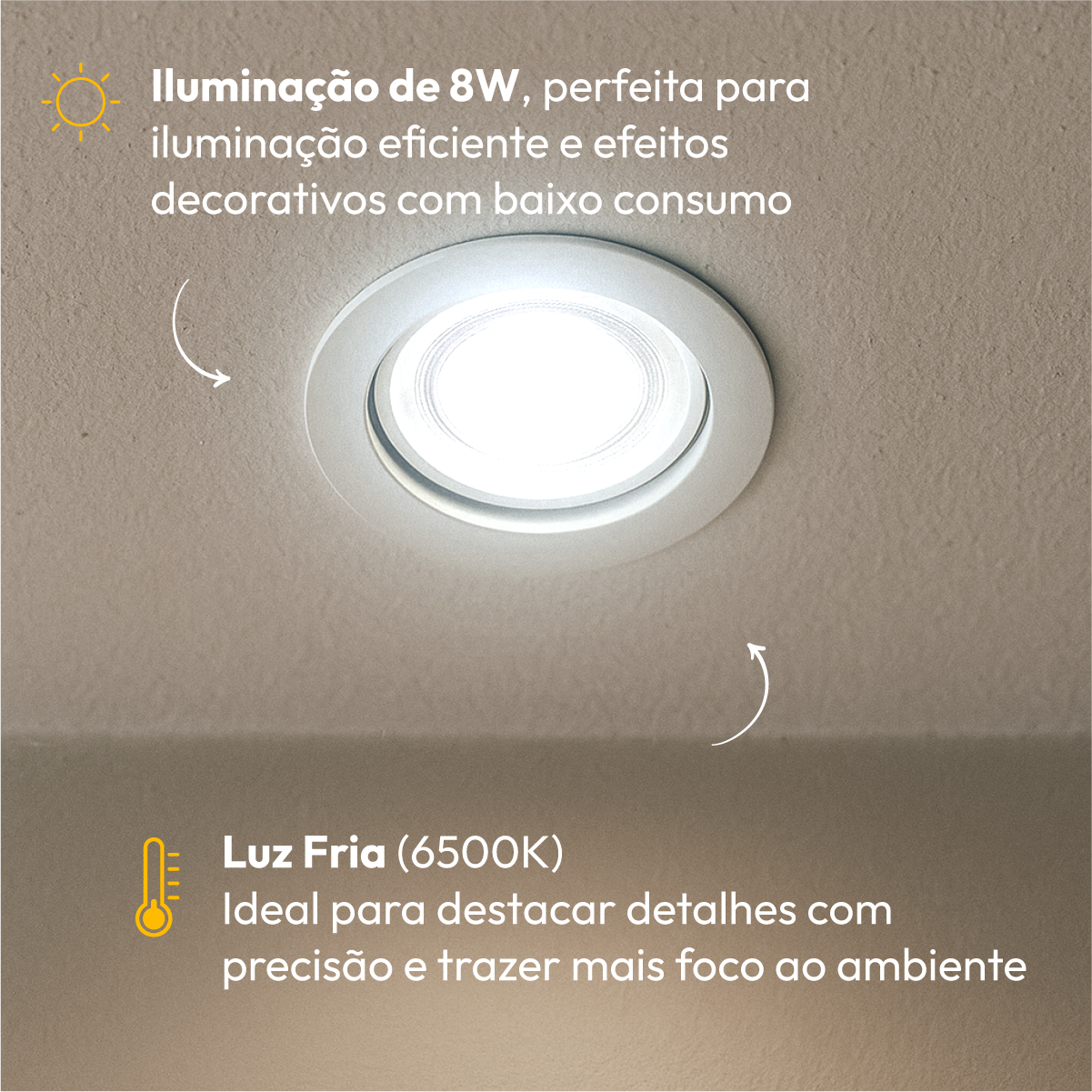 Kit 10 Lampada Led Dicróica MR16 8w 6500k Branco Frio GU10 110v/220v Branco Alut By Avant