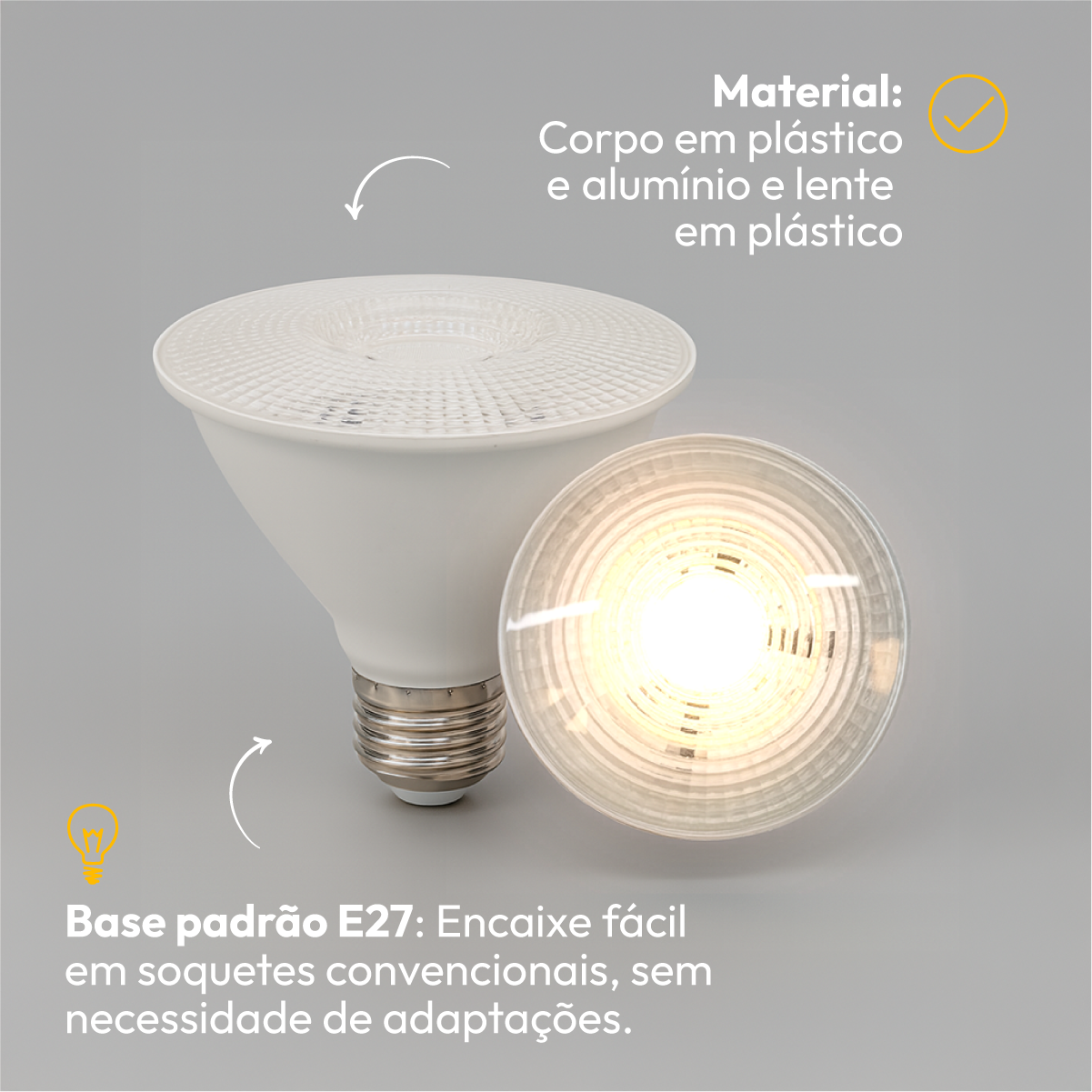 Lâmpada Led Par30 11w 4000k Branco Neutro E27 Branco Alut