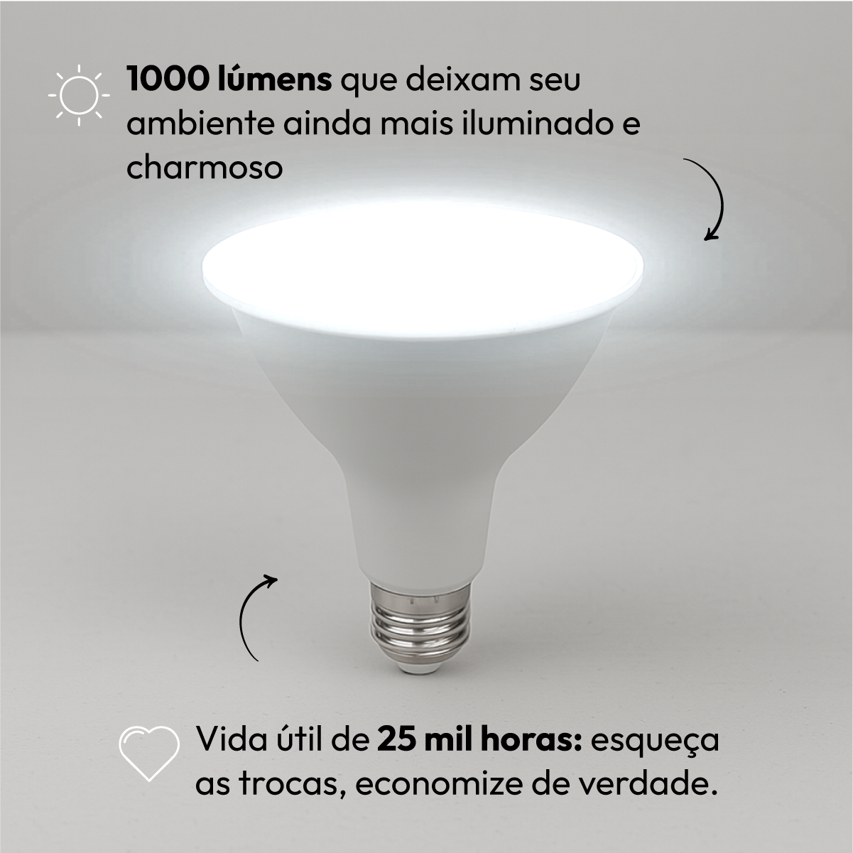 Lâmpada Led Par38 14w 6500k Branco Frio E27 Branco Alut