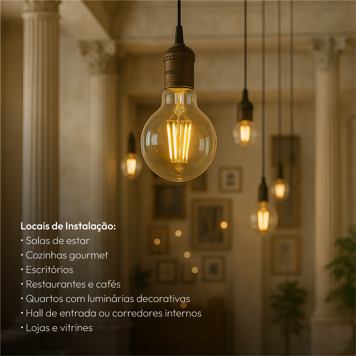 Lâmpada Led Pera Filamento Clear 15w 2700k Branco Quente E27 Alut