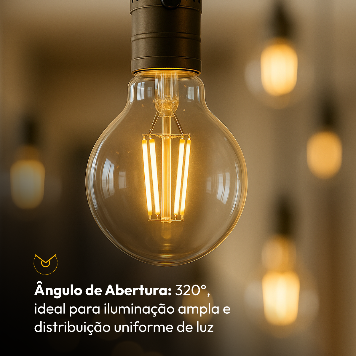 Lâmpada Led Pera Filamento Clear 9w 2700k Branco Quente E27 Alut