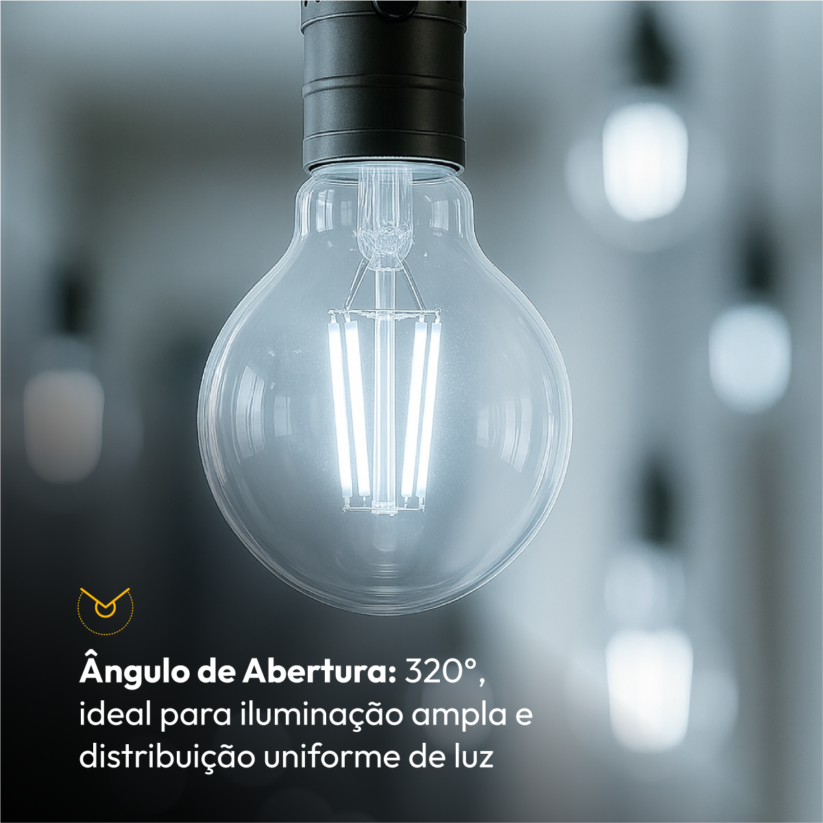 Lâmpada Led Pera Filamento Clear 15W 6500k Branco Frio E27 Alut