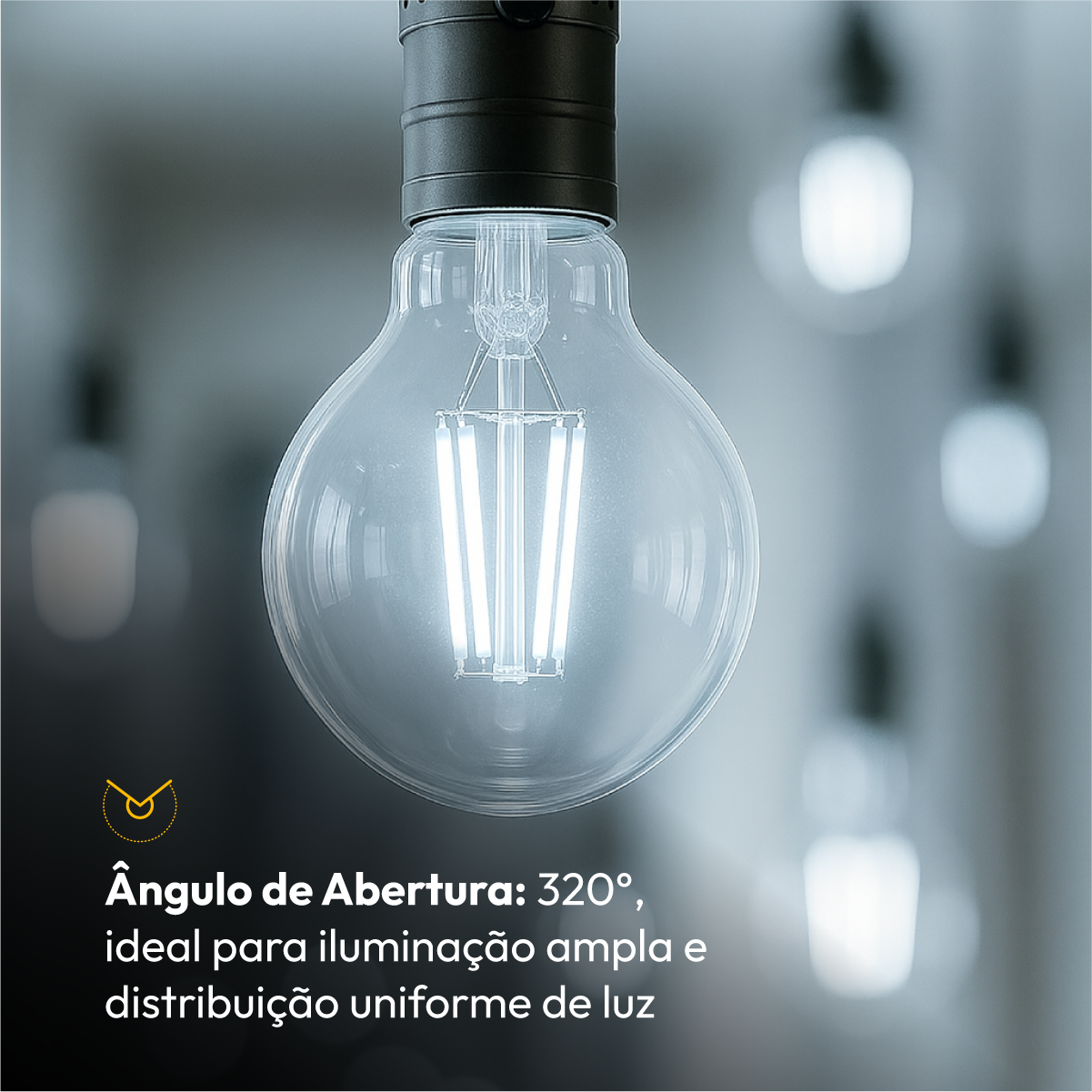 Lâmpada Led Pera Filamento Clear 9w 6500k Branco Frio E27 Alut