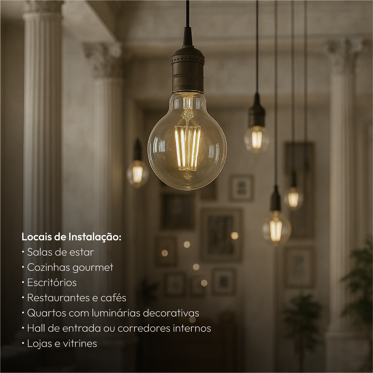Lâmpada Led Pera Filamento Clear 9W 4000k Branco Neutro E27 Alut