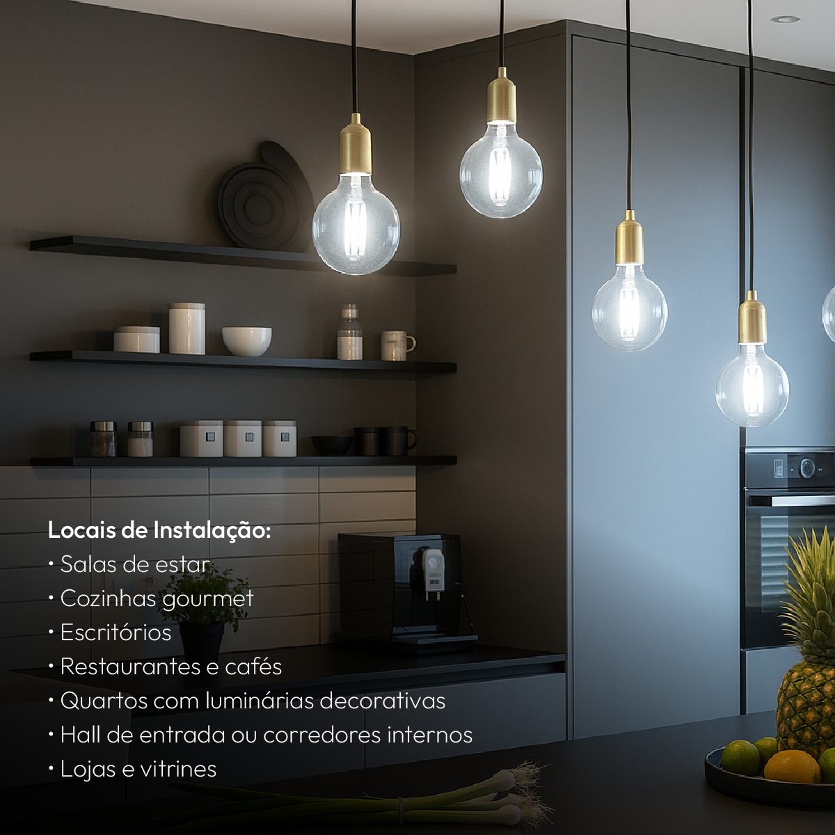 Lampada Led Globo Retro Clear G125 9w 4000k Branco Neutro E27 110v/220v Alut