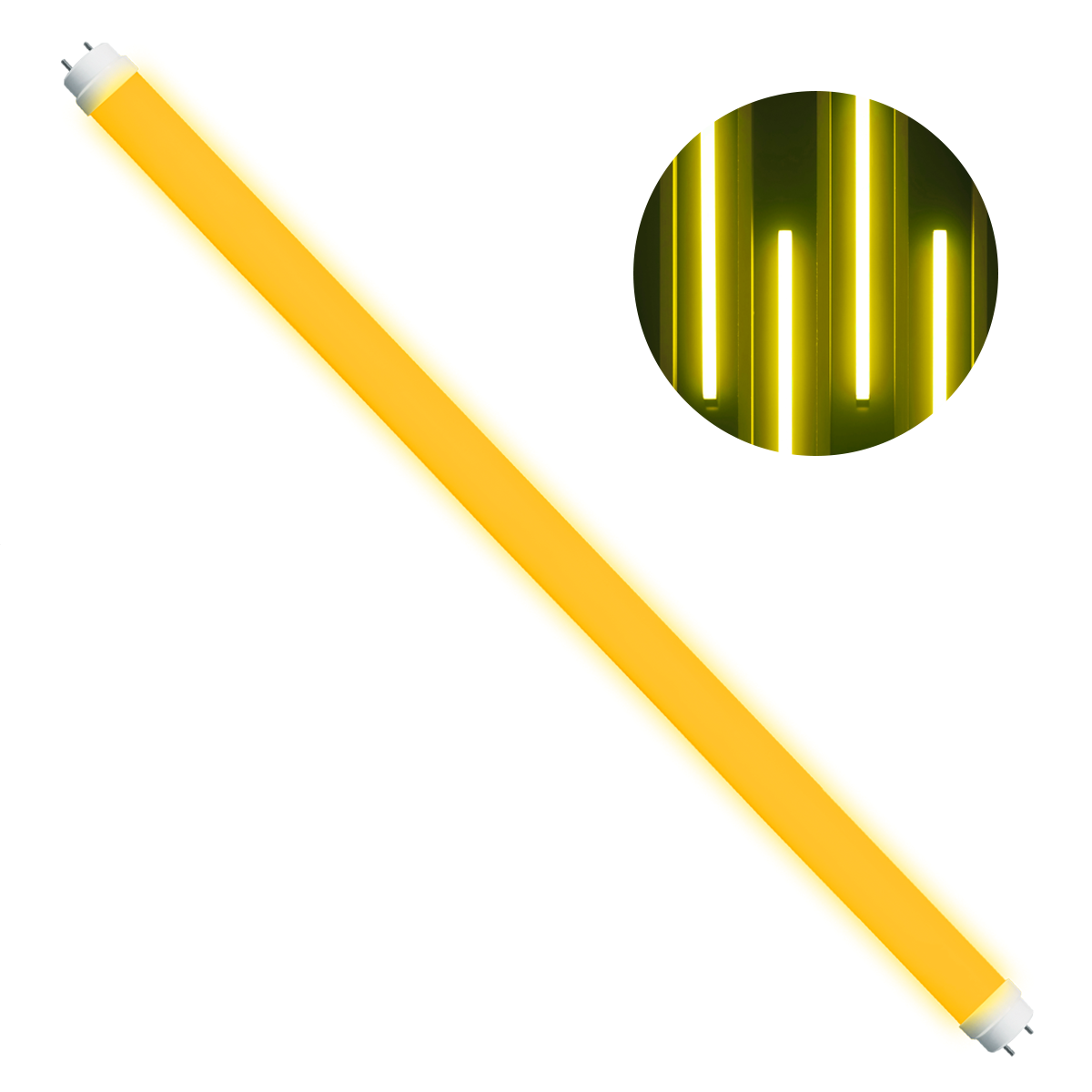 Lâmpada Led Tubular T8 18w Amarela G13 Bivolt Alut