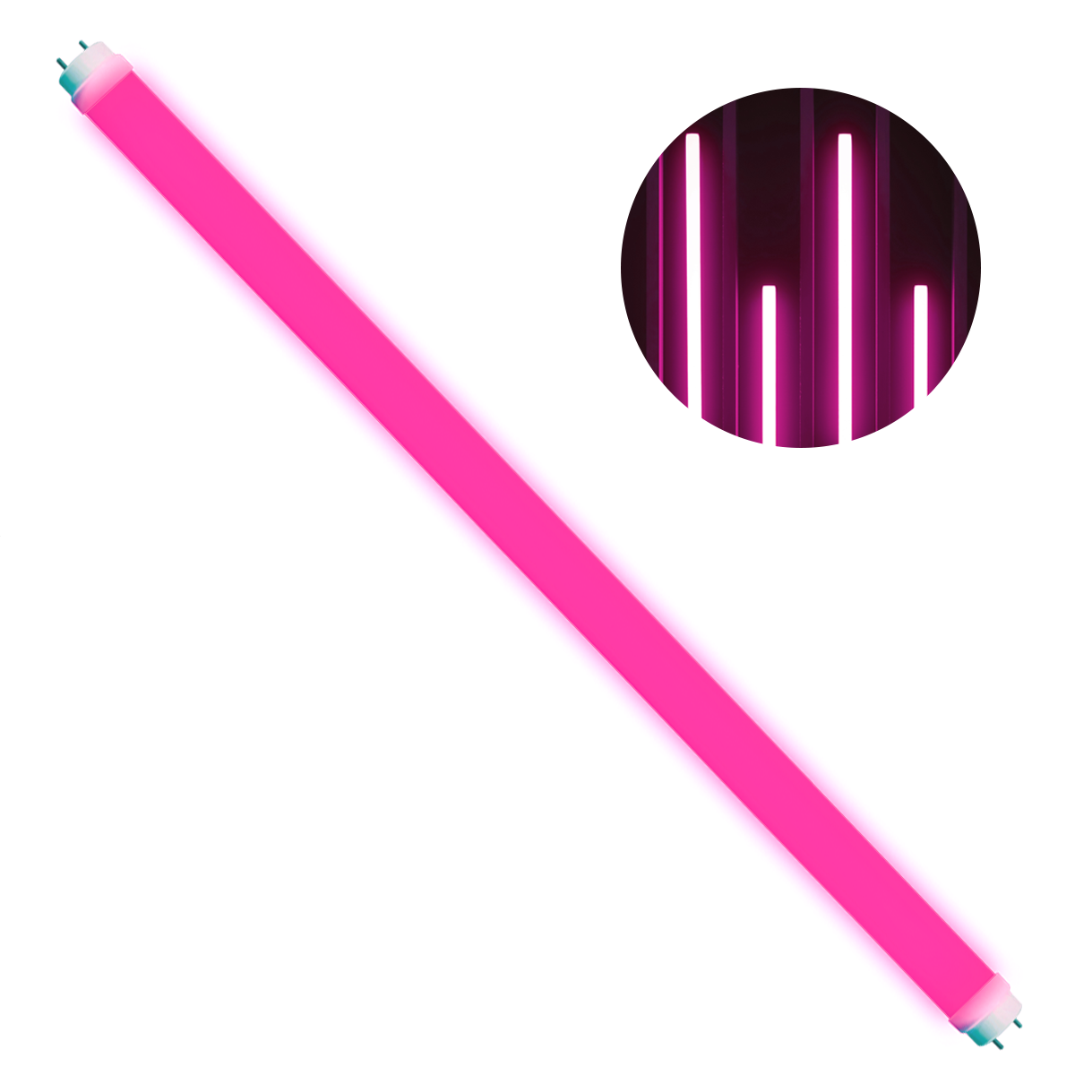 Lampada Led Tubular T8 18w Rosa Bivolt Alut