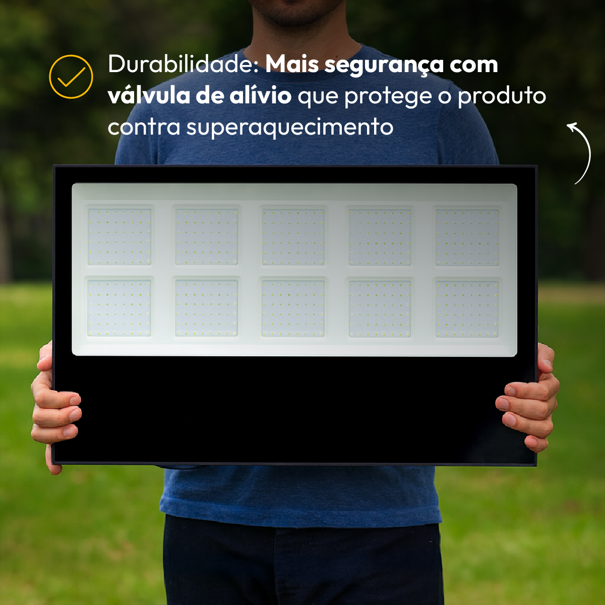 Refletor Led Slim 500w Branco Frio 6500k Bivolt IP65 Alut