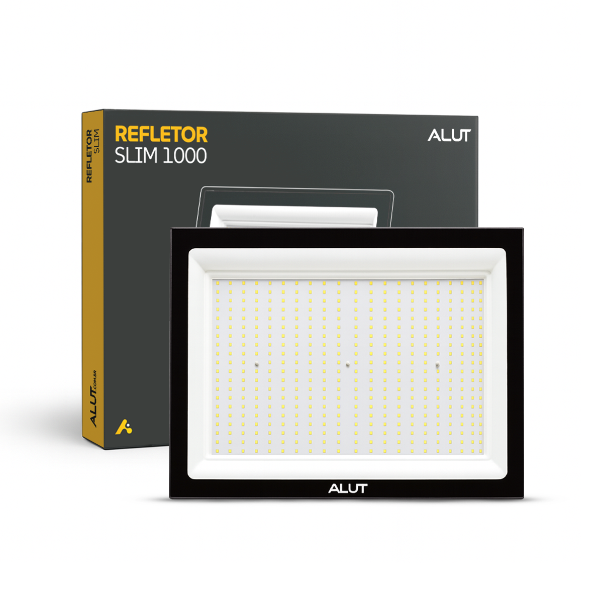 Refletor Led Slim 1000w Branco Frio 6500k Bivolt IP 65 Alut