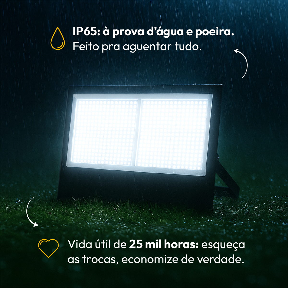 Refletor Led Slim 1000w Branco Frio 6500k Bivolt IP 65 Alut