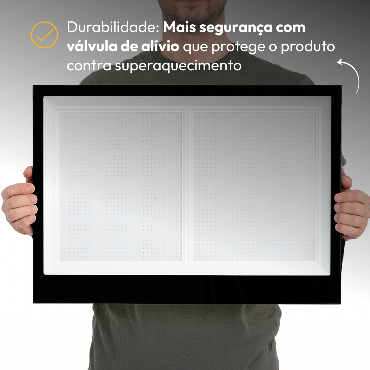 Refletor Led Slim 1000w Branco Frio 6500k Bivolt IP 65 Alut