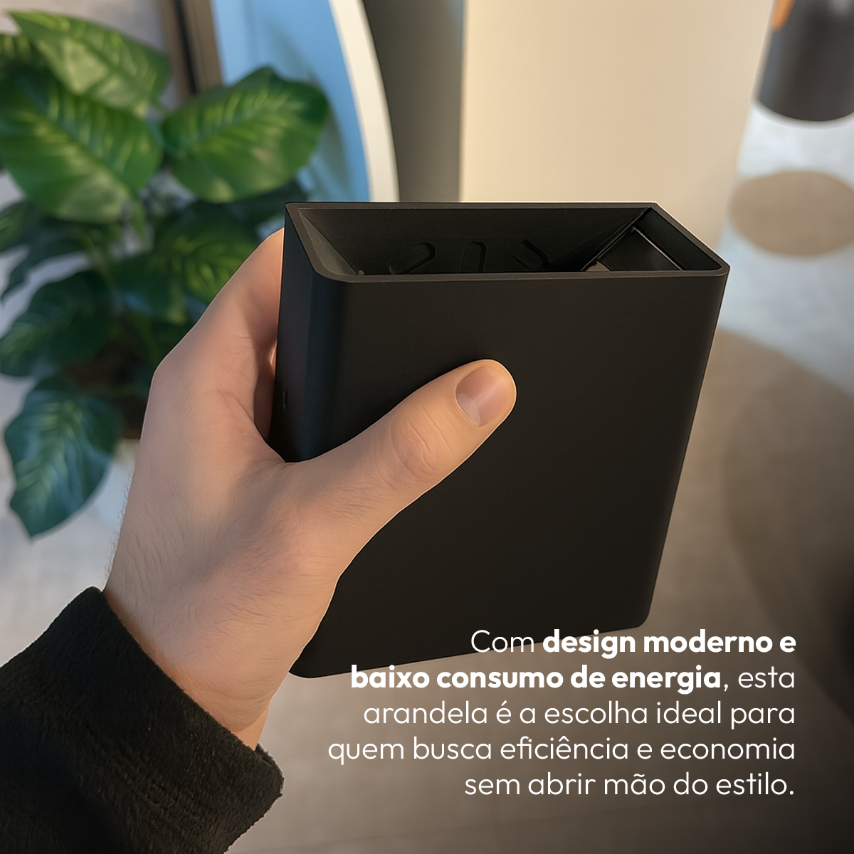 Arandela Duplo Facho Led Aura 4w 3000k Branco Quente Ip65 Preto Alut