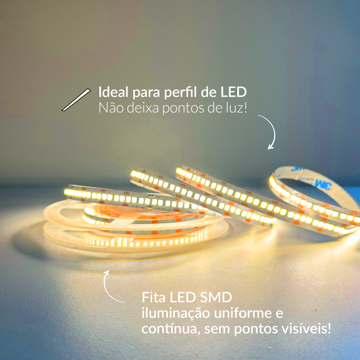 Fita Led Celeste 5m 20w 2700k Branco Quente 3300lm 12v Alut - ALUT