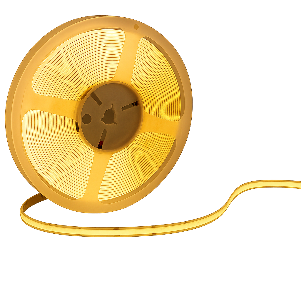 Fita Led Cob 5m 8w 2700k Branco Quente 720lm 12v Alut - ALUT