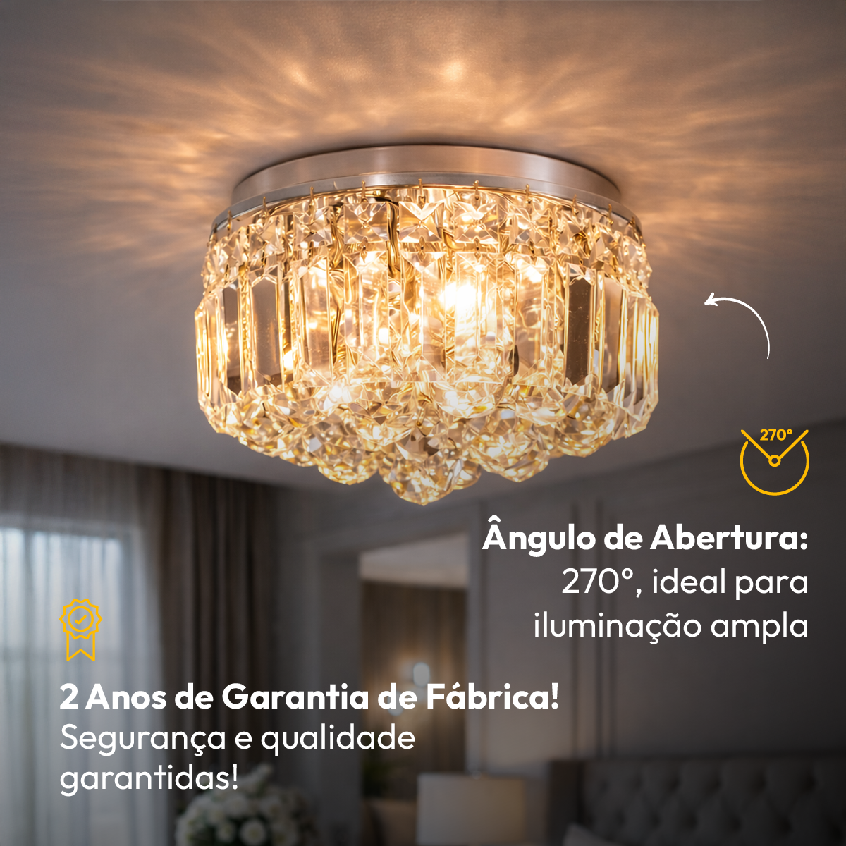 Kit 10 Lâmpada Led Luxpin Lac 4w 2700k Branco Quente G9 220v Branco Alut - ALUT