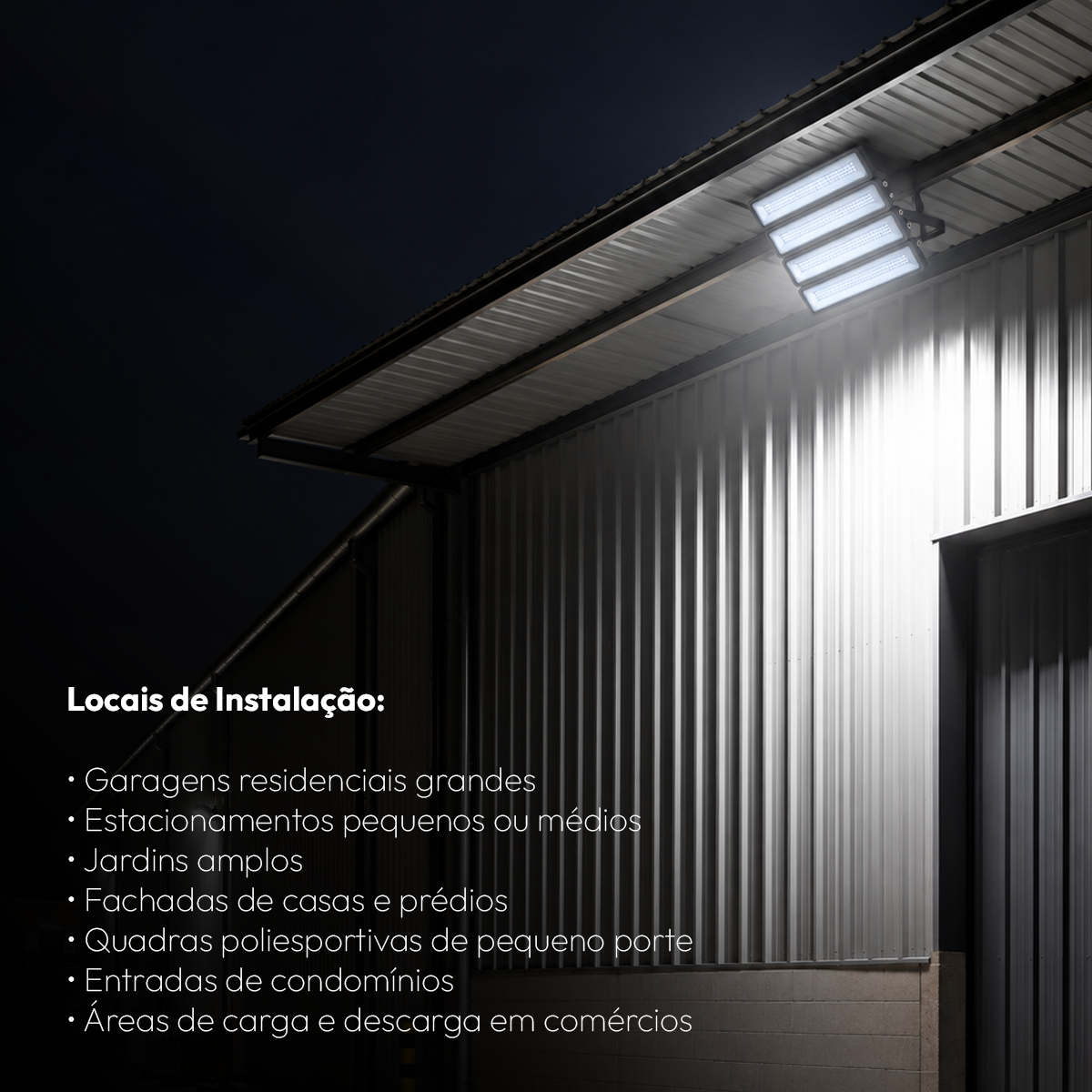 Kit 10 Refletor Led Profissional 200w 6500k Branco Frio Bivolt Ip66 a prova d'água Preto Alut - ALUT