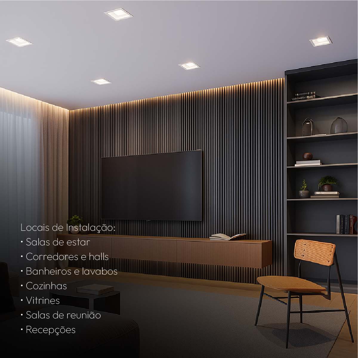 Kit 10 Spot Recuado Quadrado + Lampada Led Par20 7w 4000k Branco Neutro E27 Branco Alut - ALUT