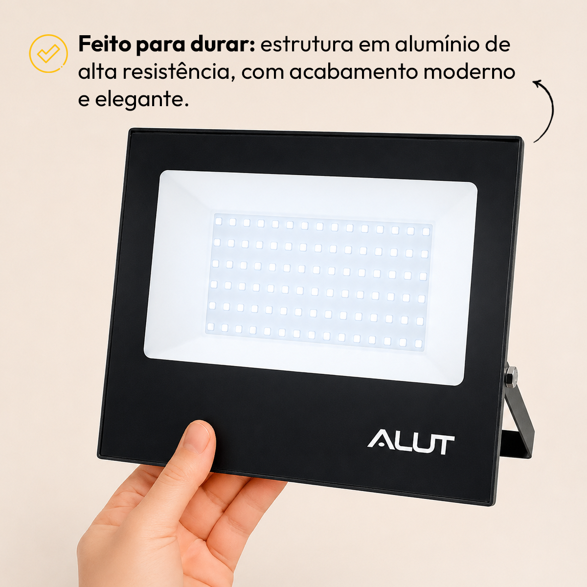 Kit 3 Refletor Led 100w 6500k Branco Frio Bivolt a prova d'água Alut - ALUT