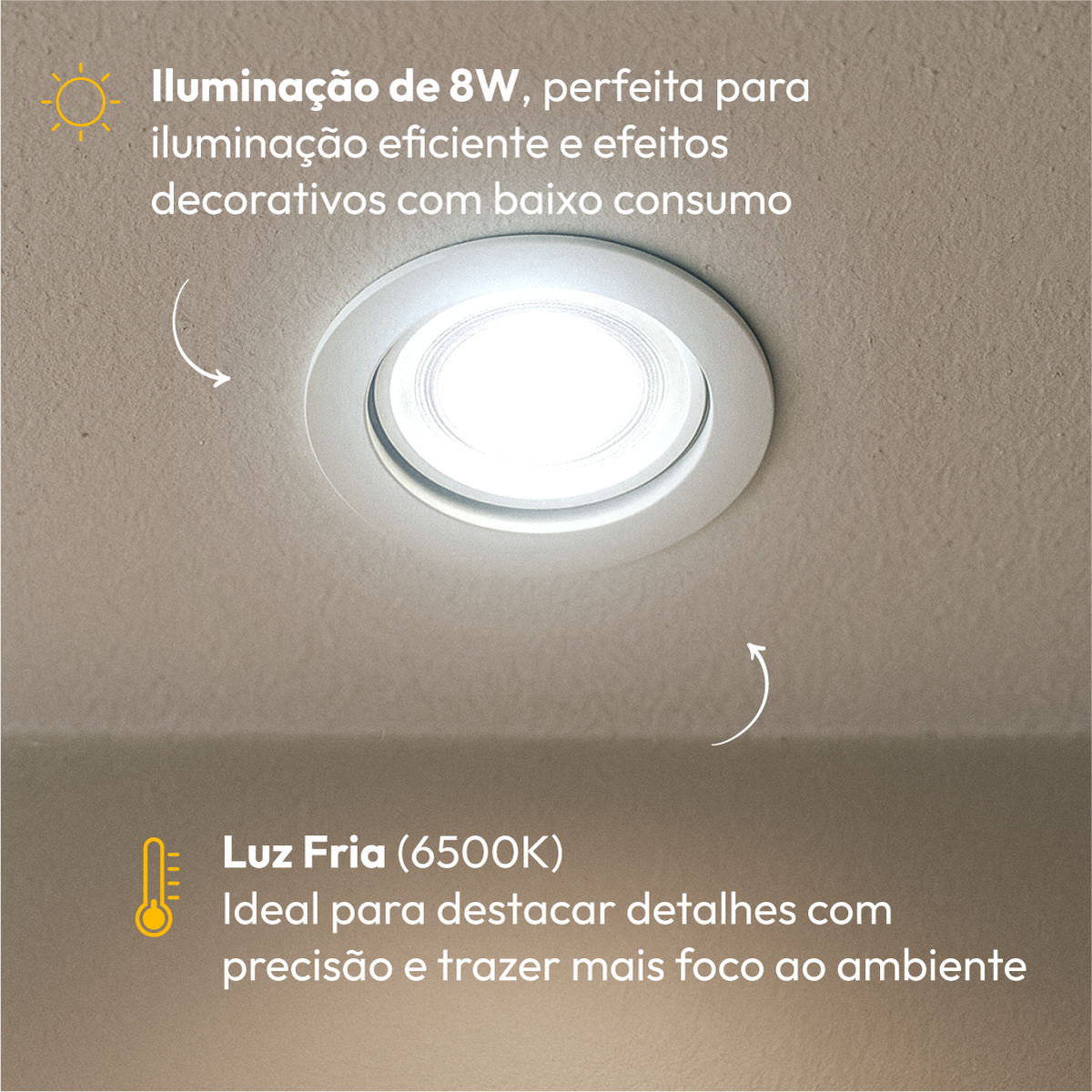 Lâmpada Led Dicróica MR16 8w 6500k Branco Frio GU10 Bivolt Branco Alut - ALUT