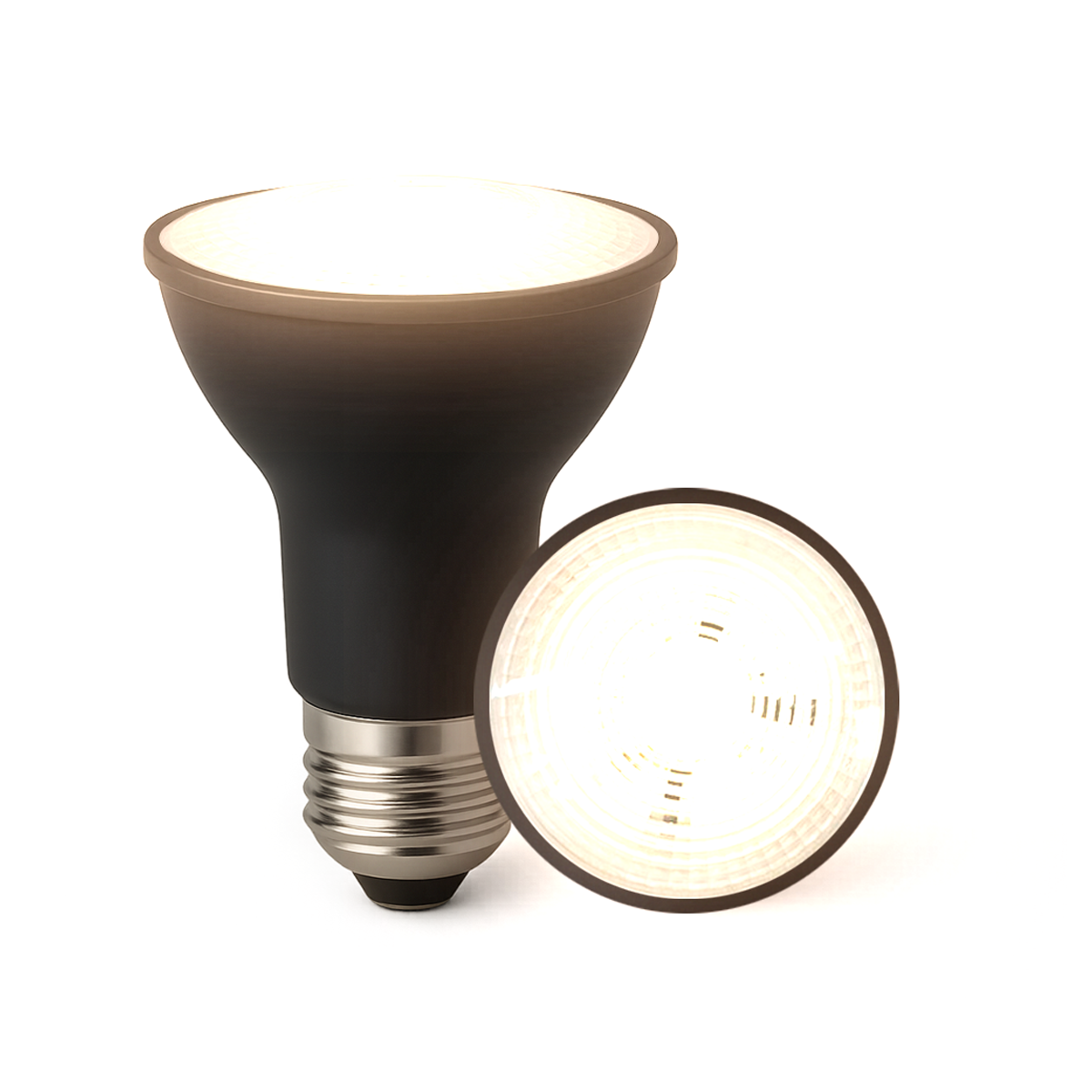 Lâmpada Led Par20 7w 2700k Branco Quente E27 Bivolt Preto Alut - ALUT