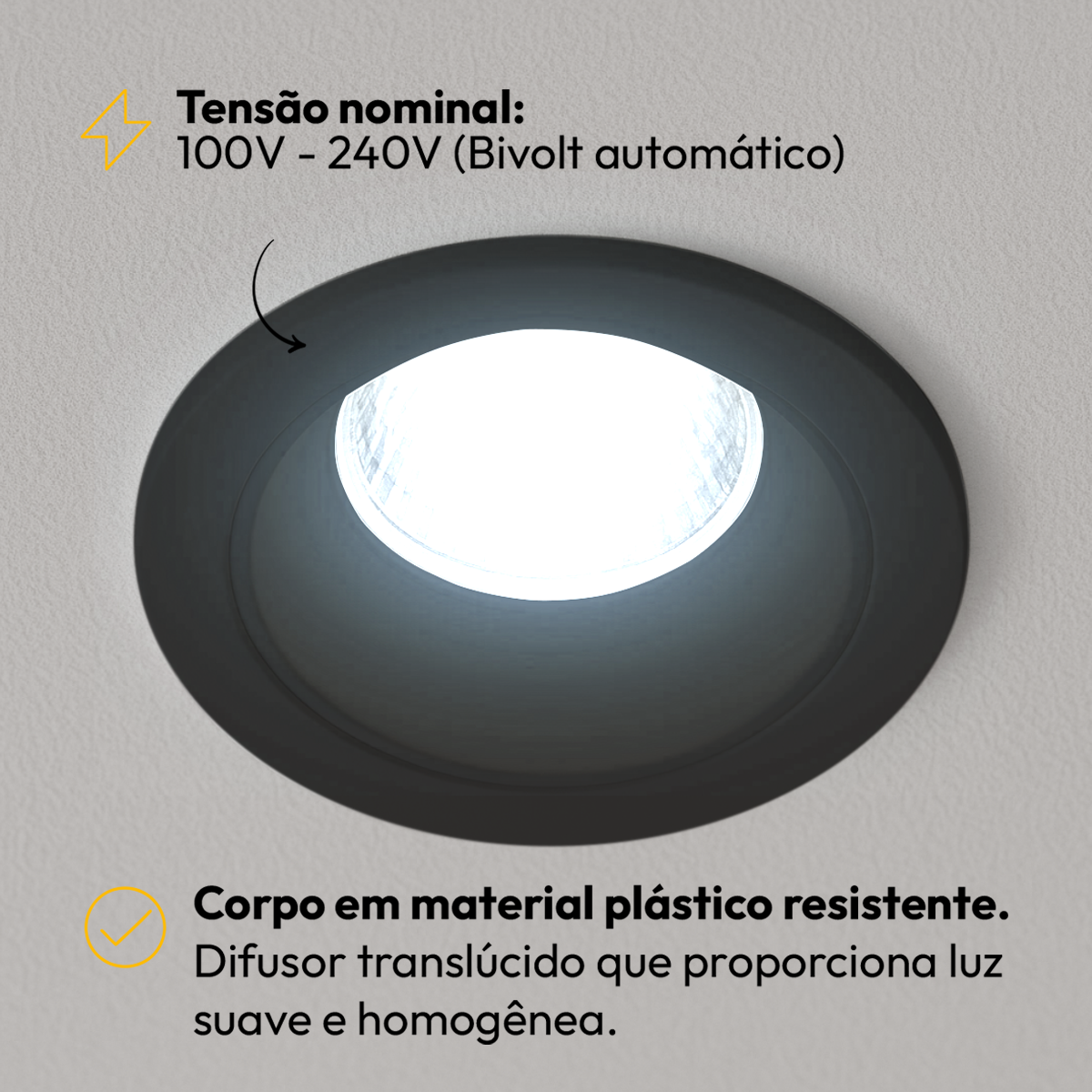 Lâmpada Led Par20 7w E27 6500k Branco Frio Bivolt Preto Alut - ALUT