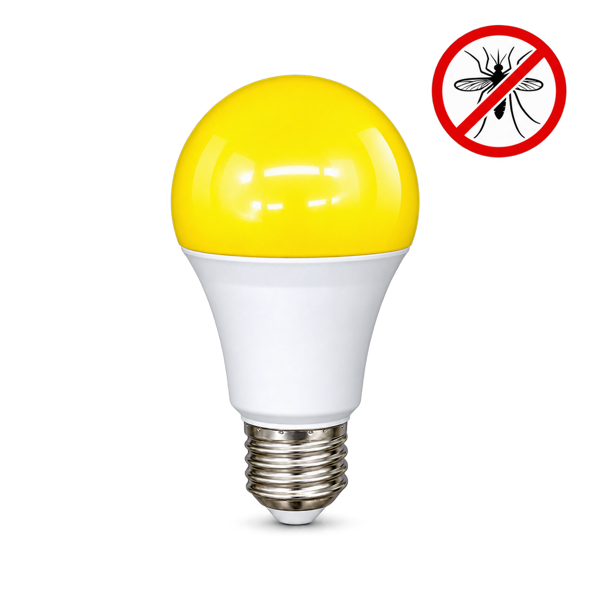 Lâmpada Led Pera Anti Inseto 12w 3200K Amarelo E27 Bivolt Branco Leitoso Alut - ALUT