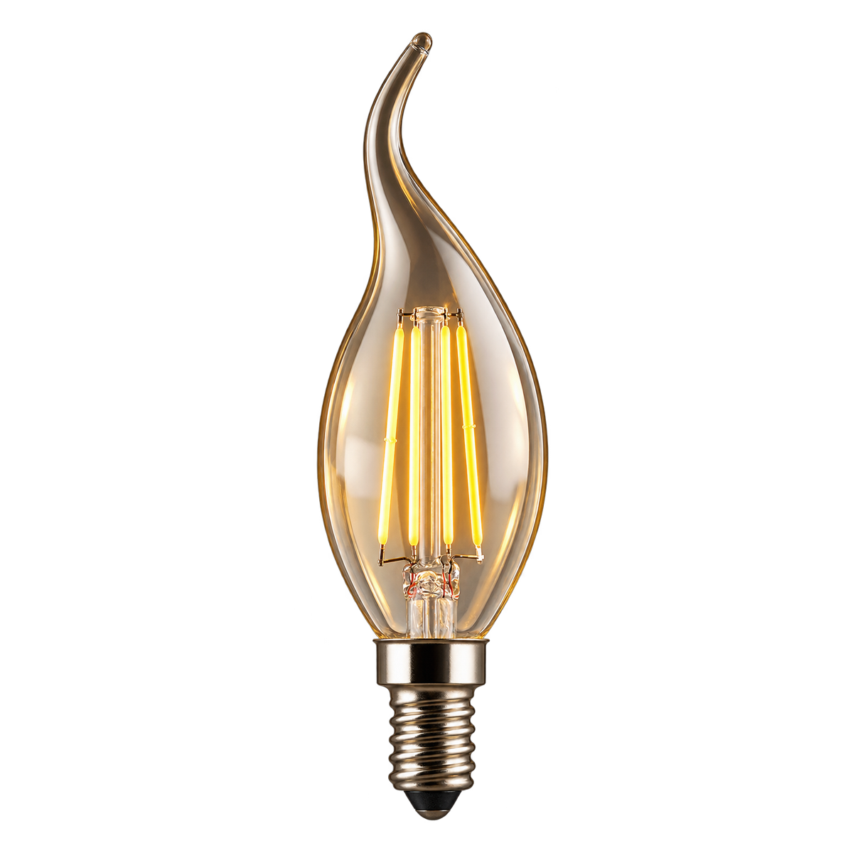 Lampada Led Vela Filamento Chama 4w 2700k Branco Quente E14 110v/220v Alut - ALUT