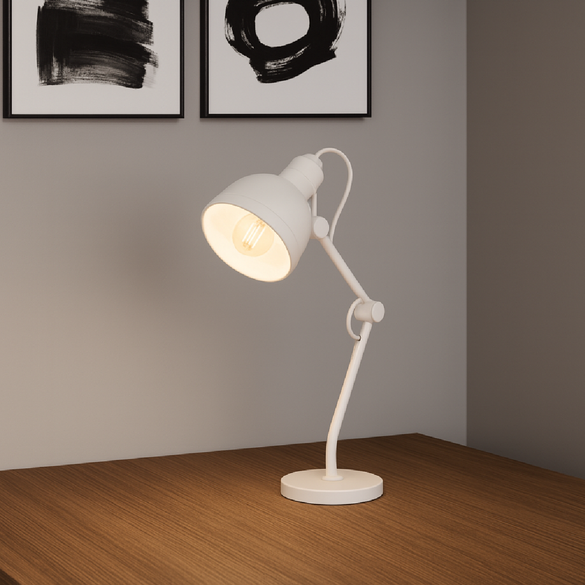 Luminária De Mesa Led Lumix Branco 25w E27 Alut - ALUT
