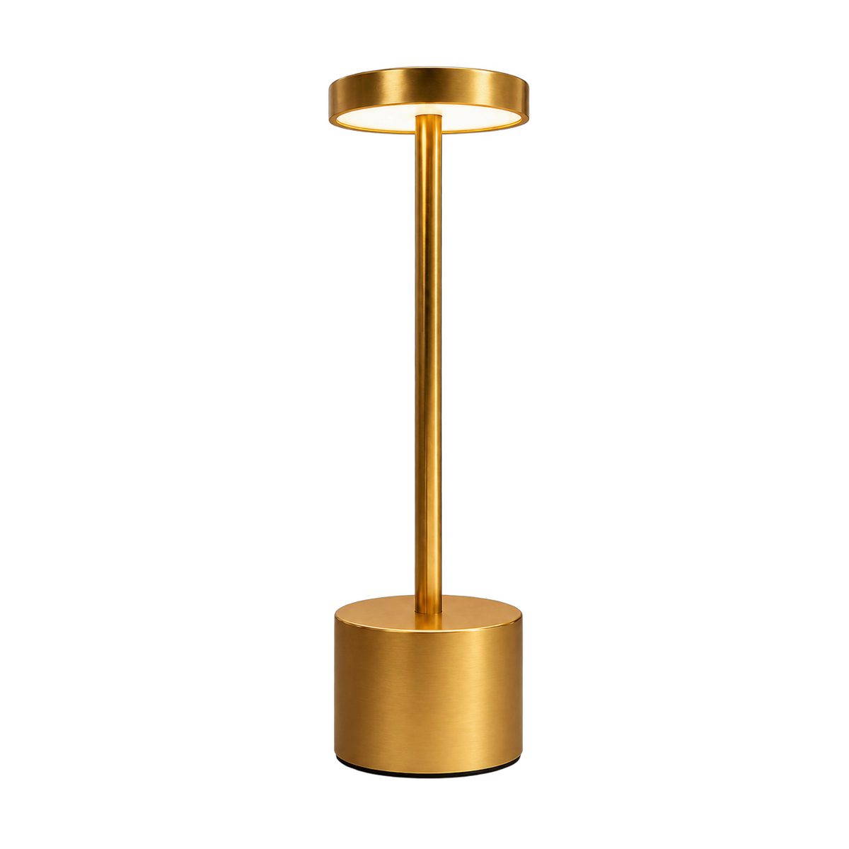 Luminária de Mesa Led Sem Fio Glow 4w Branco Quente/Frio Recarregável Bivolt Dourado Alut - ALUT