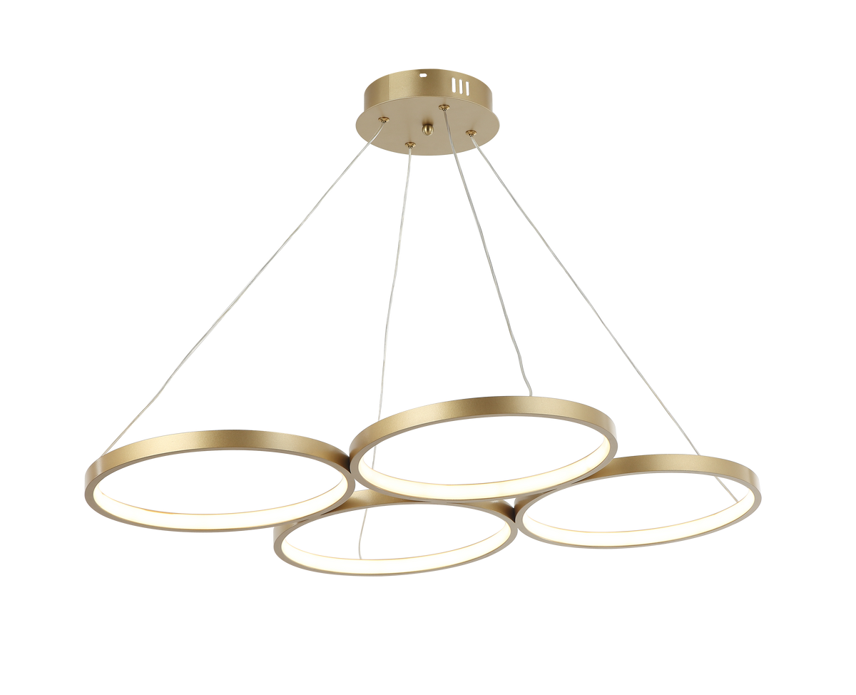 Luminária Pendente Led Domus 60W Seleção de Temperatura Quente/Neutro/Frio Dourado Alut - ALUT