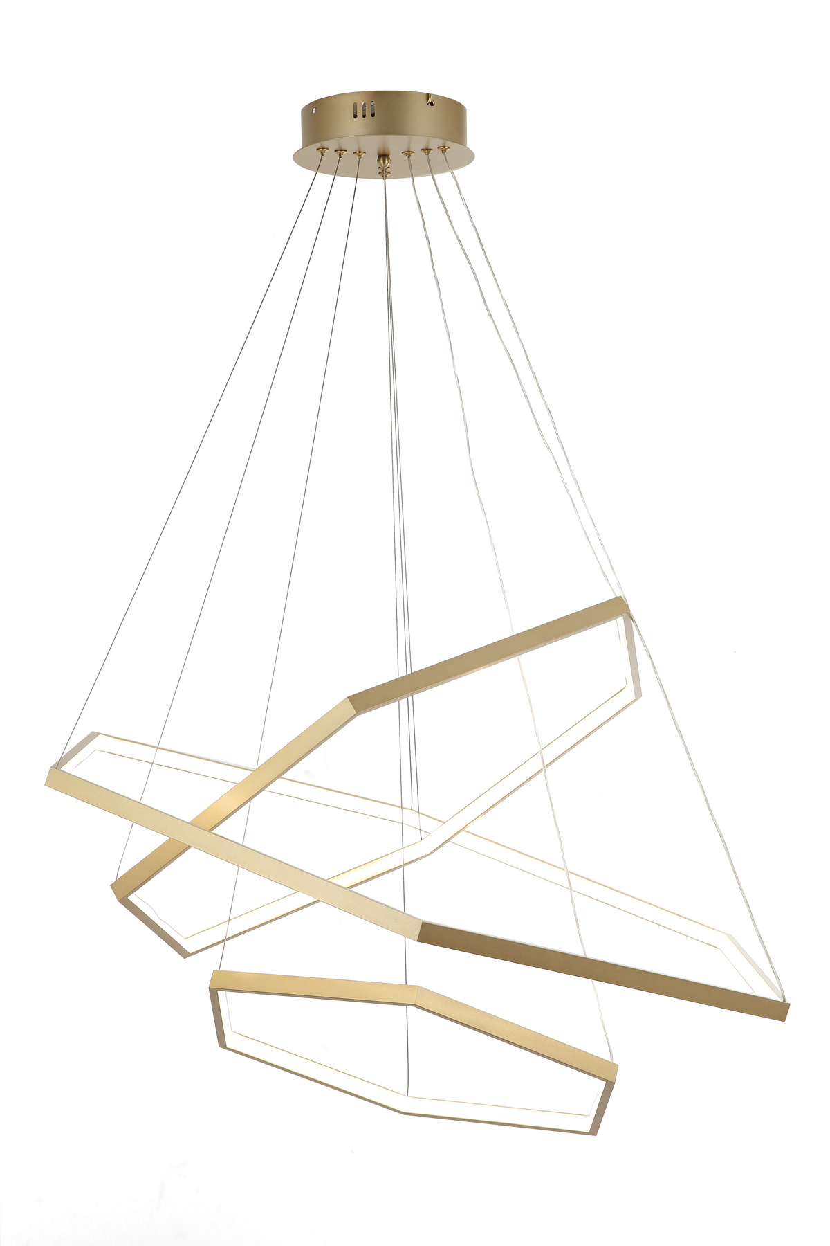 Luminária Pendente Led Nivus 80W Seleção de Temperatura Quente/Neutro/Frio Dourado Alut - ALUT