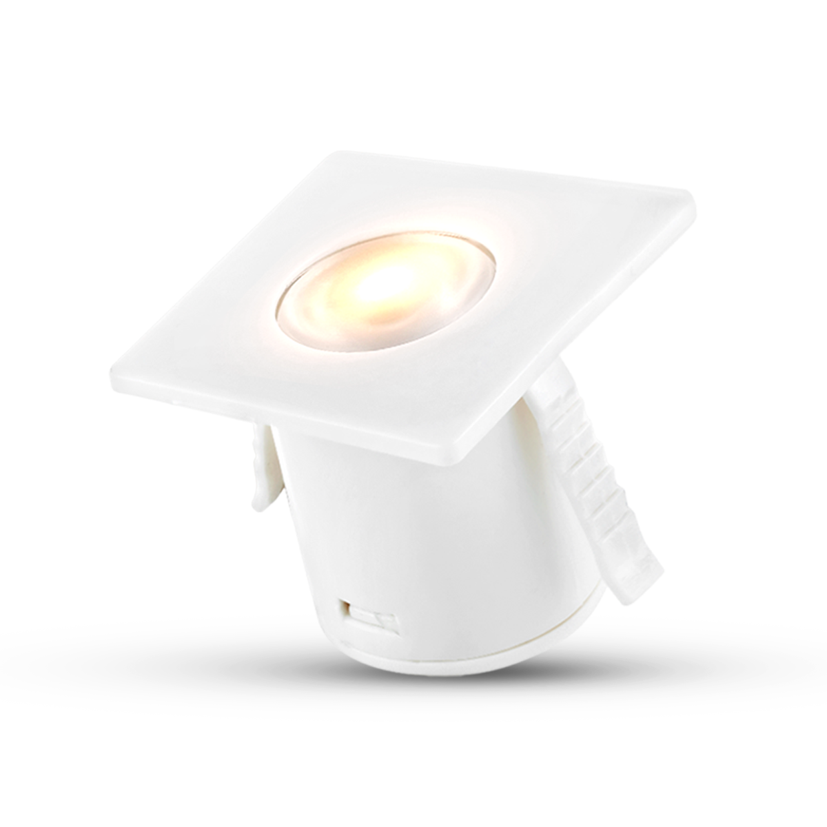 Mini Spot Led Móveis Sob 1,5W 2700k Branco Quente Quadrado Branco Alut - ALUT