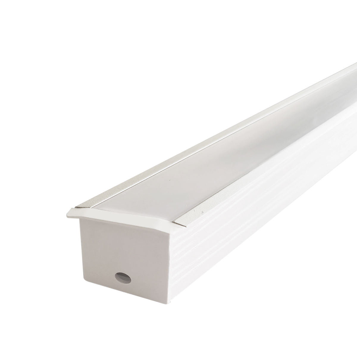 Perfil Led Barra 2m Inside 43x35mm Embutir Branco Alut - ALUT