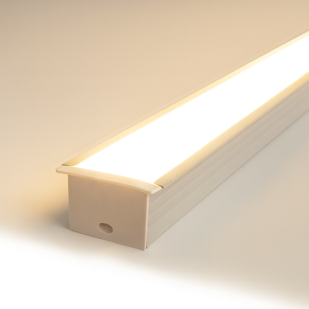 Perfil Led Barra 2m Inside 43x35mm Embutir Branco Alut - ALUT