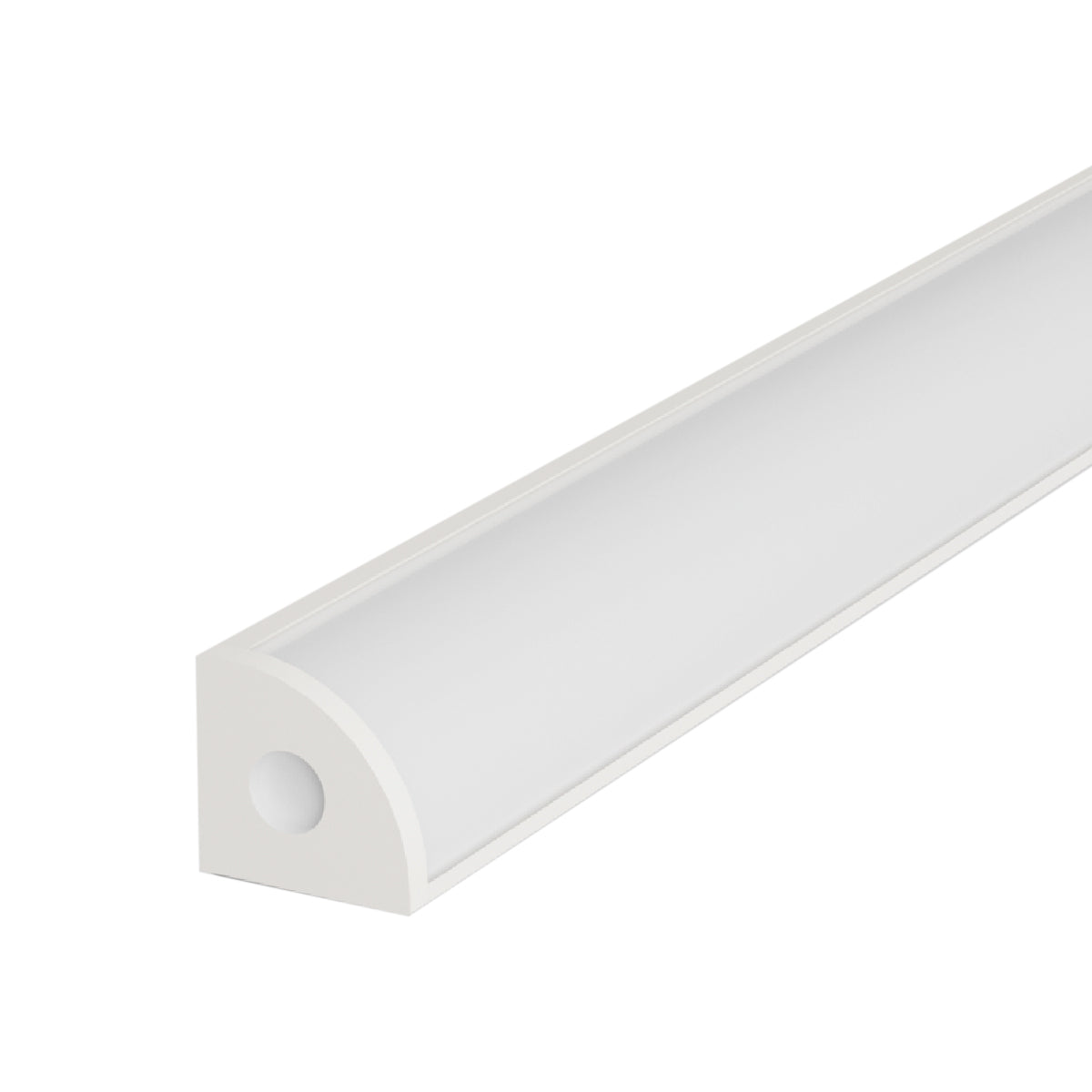 Perfil Led Barra 2m One Side Canto 18x13mm Sobrepor Branco Alut - ALUT