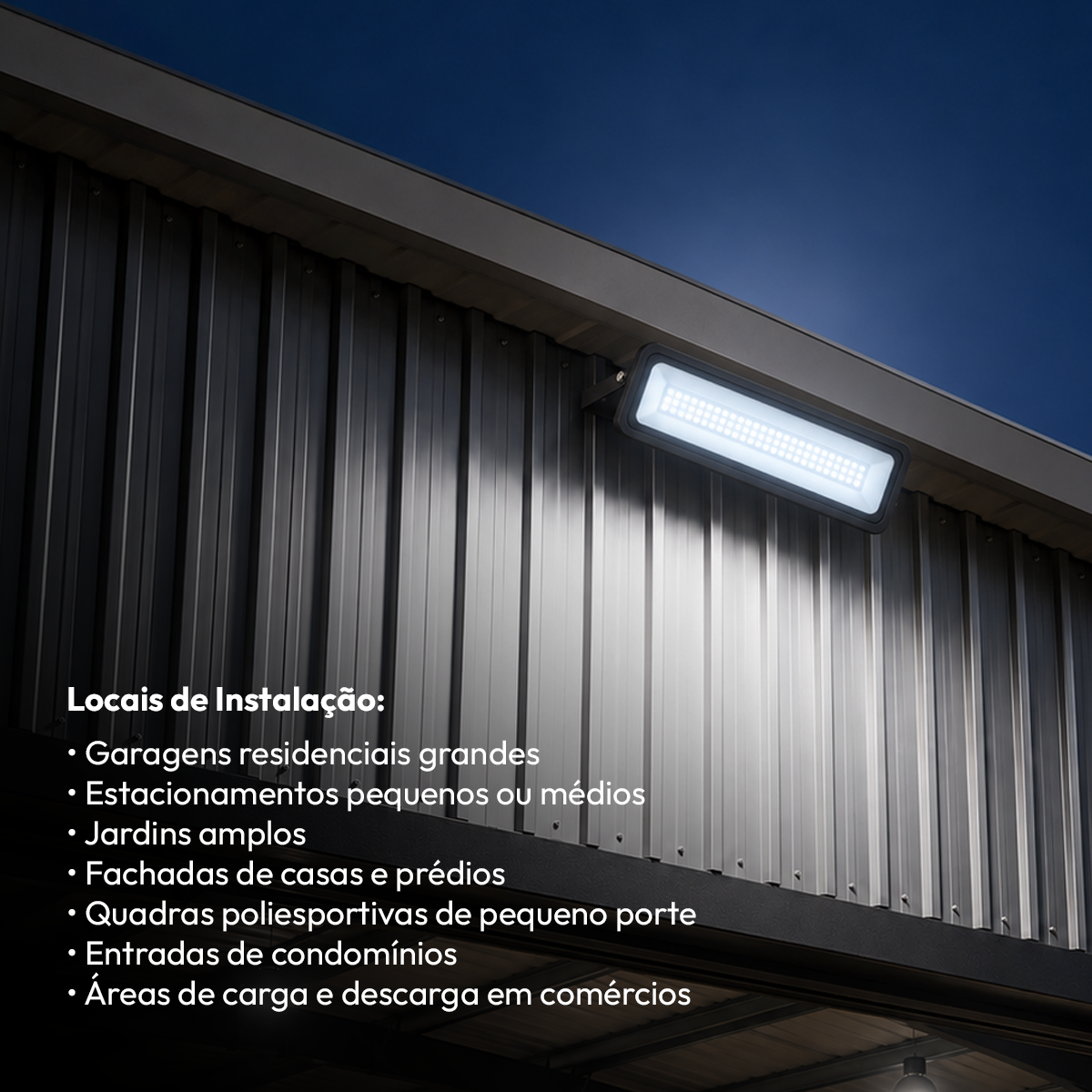 Refletor Led Profissional 50w 6500k Branco Frio Bivolt Ip66 a prova d'água Preto Alut - ALUT