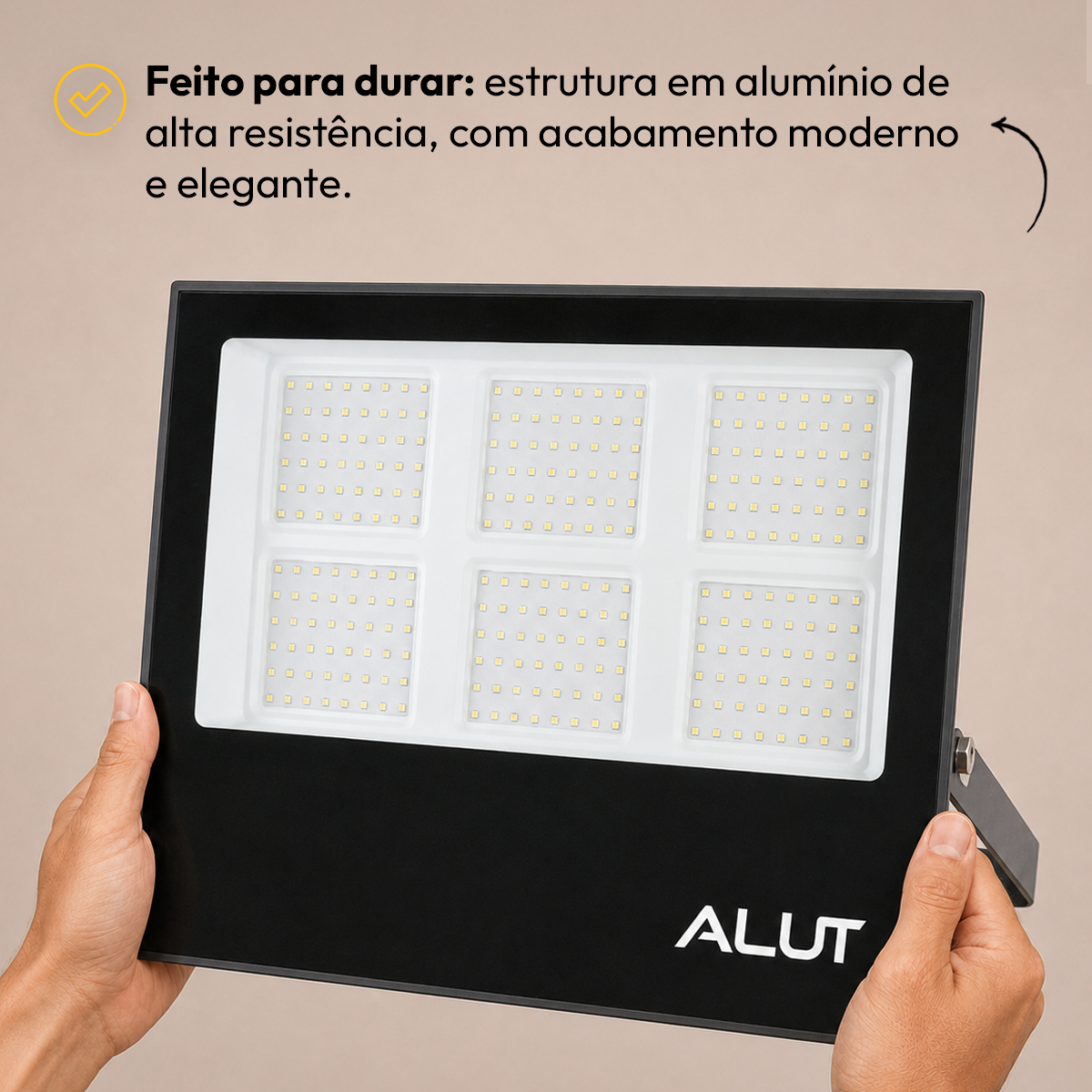 Refletor Led Slim 300w 6500k Branco Frio Bivolt IP65 Alut - ALUT