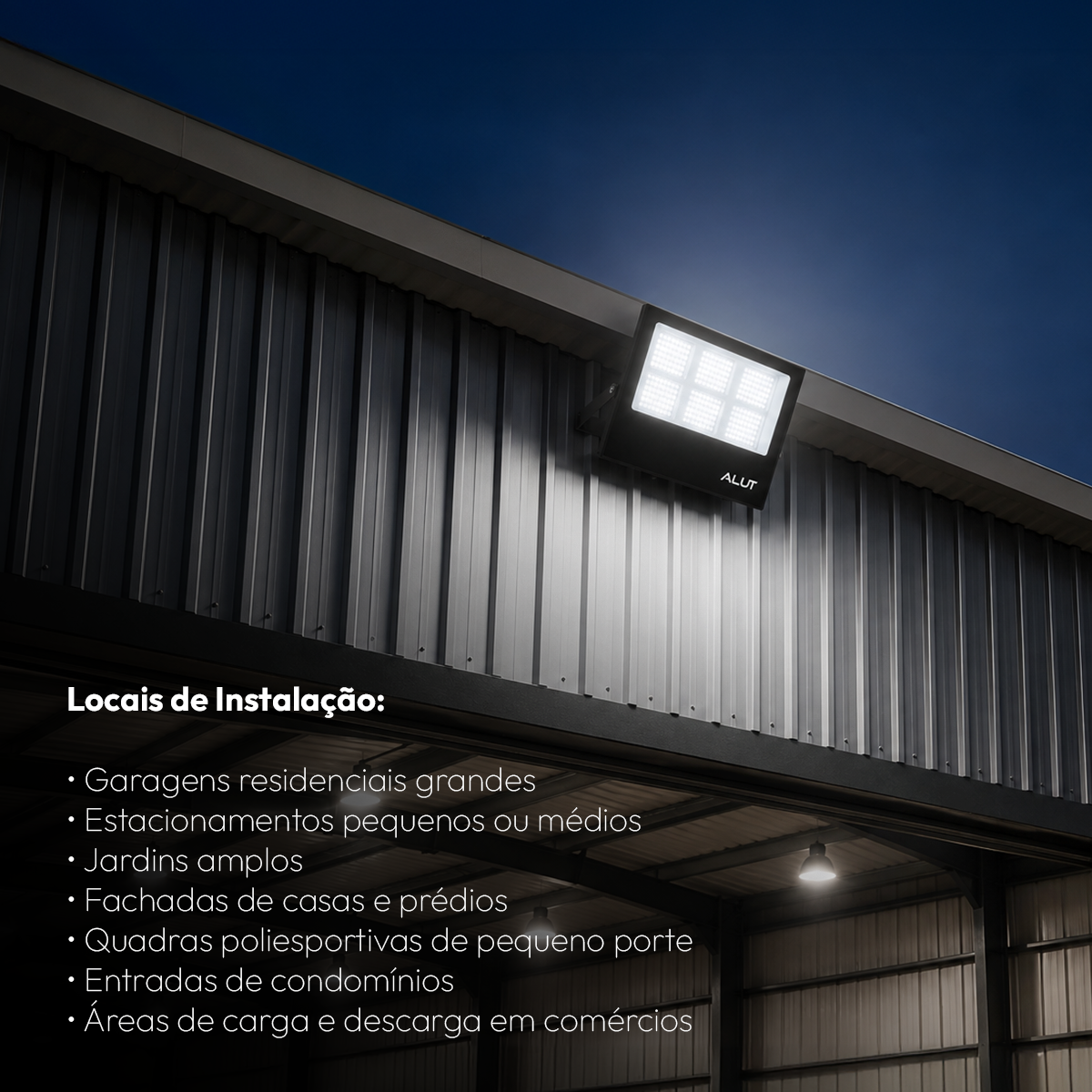 Refletor Led Slim 300w 6500k Branco Frio Bivolt IP65 Alut - ALUT