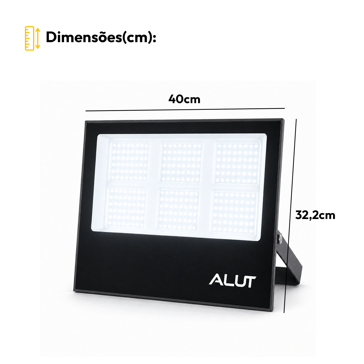 Refletor Led Slim 300w 6500k Branco Frio Bivolt IP65 Alut - ALUT