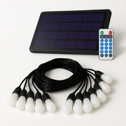 Varal Luz Solar Recarregável 9m 12 Lâmpada 15w RGB Alut - ALUT