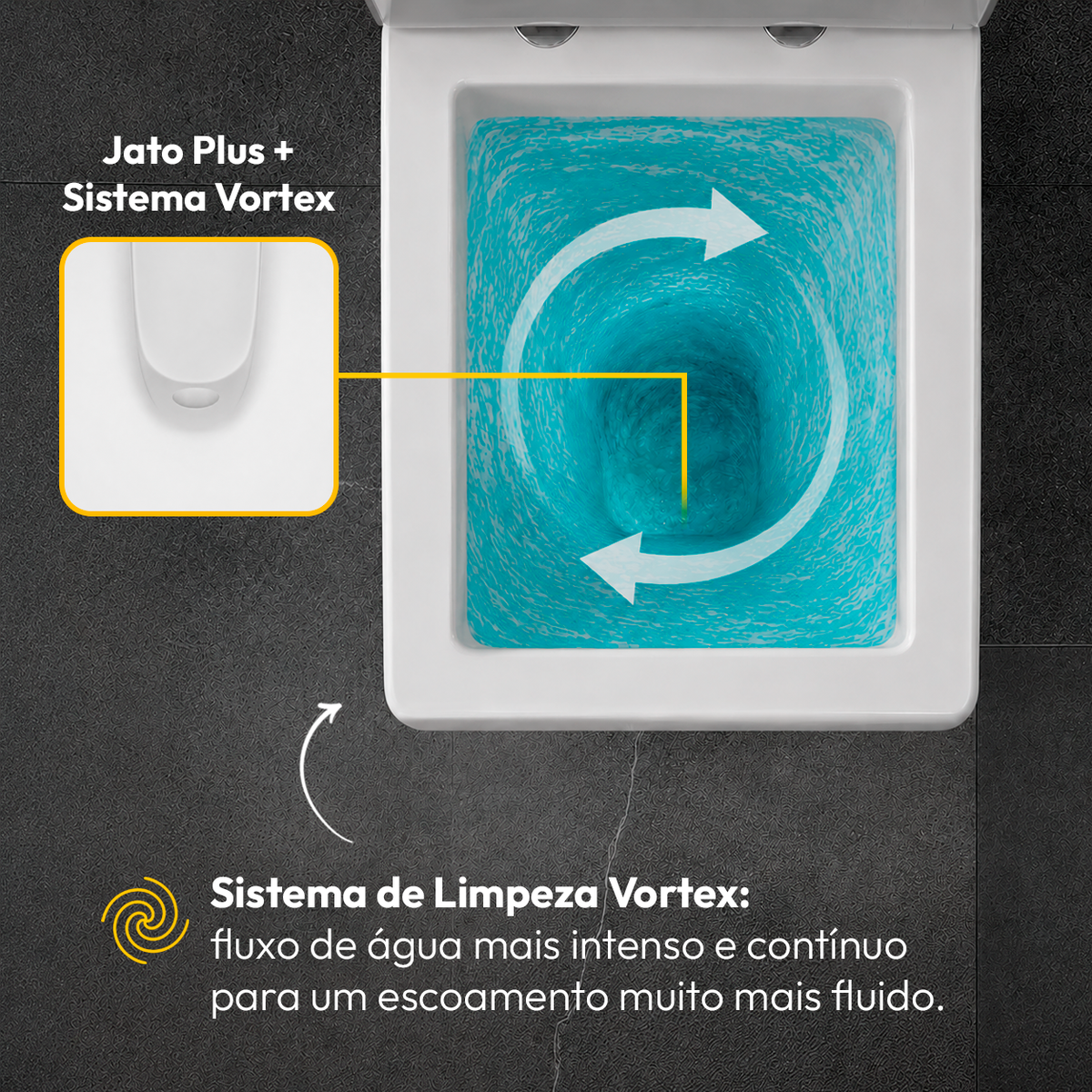 Vaso Sanitário Monobloco Vertex Completo com Caixa Acoplada Privada Cerâmica Branca Alut - ALUT